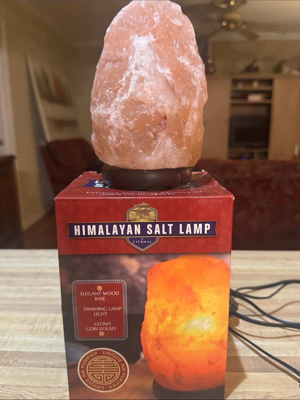 Himalayan Salt Lamp - Pink/Orange Glow
